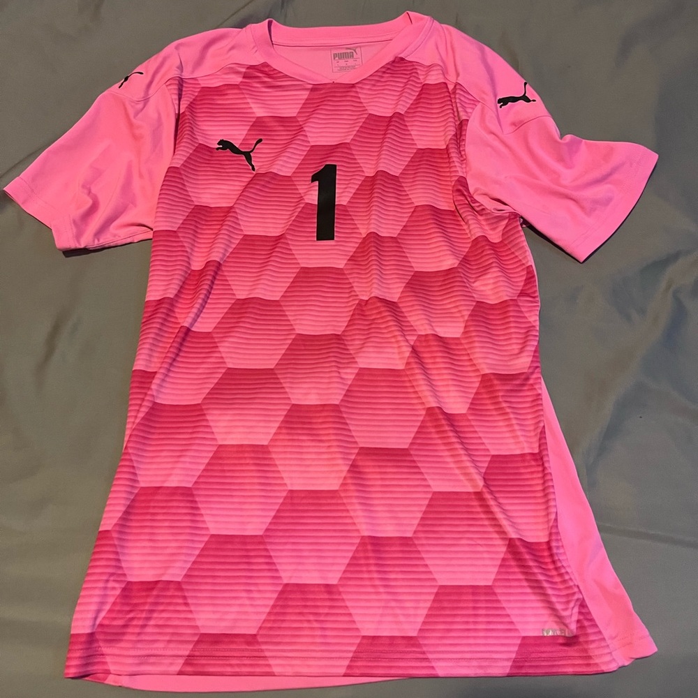 Puma TeamFinal 21 Pink Goalkeeper Jersey Mens Size Large
